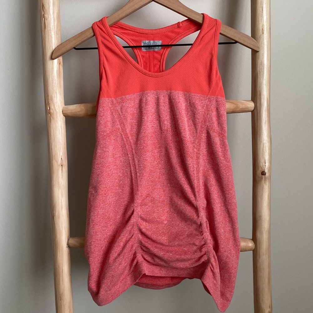 Athleta Fastest Track Coral Racerback Tank Top Sz Small